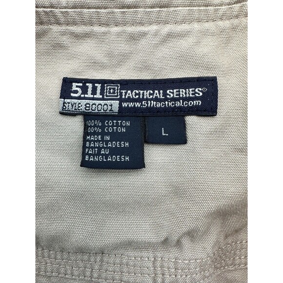 5.11 Tactical Series Vest Mens Large Khaki Multi Pocket Utility Travel 80001 - Picture 3 of 16